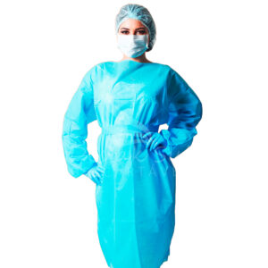 AVENTAL MANGA LONGA COM PUNHO