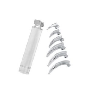 KIT LARINGOSCOPIO ADULTO C/ 3 LAMINAS